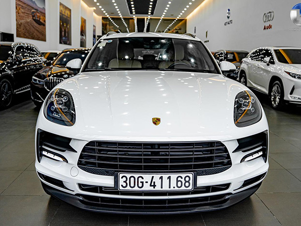 Porsche Macan 2020 cũ, màu Trắng, biển Hà Nội đẹp, mới lăn bánh 27000 km, giá rẻ