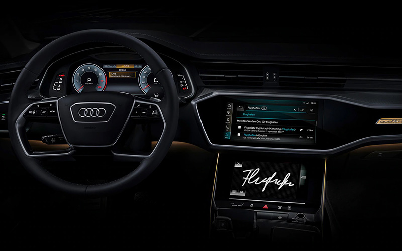 Hai màn hình cảm ứng độ phân giải cao 8.8 inch và 8.6 inch inchs trên xe Audi A7 Sport Back 2020